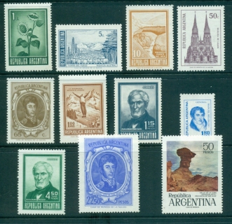 Argentina-1972-75-Pictorials-11-MLH-lot37415