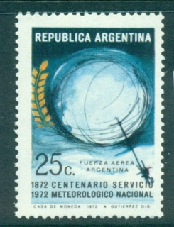 Argentina-1972-Meterological-Service-MLH-lot37441