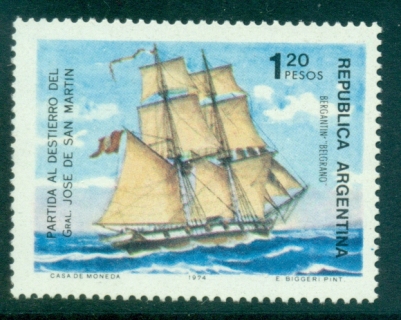 Argentina-1974-Brigantine-Belgrano-Ship-MUH-lot35728