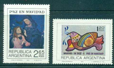 Argentina-1974-Xmas-MLH-lot37426