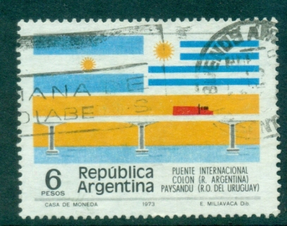 Argentina-1975-Argentina-Uruguay-Bridge-FU-lot37464