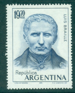 Argentina-1976-Louis-Braille-MLH-lot37468