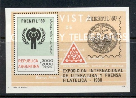 Argentina-1979-IYC-International-year-of-the-Child-Penfil-MS-MUH