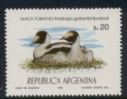 Argentina-1984-Wildlife-Protection-Bird-MUH