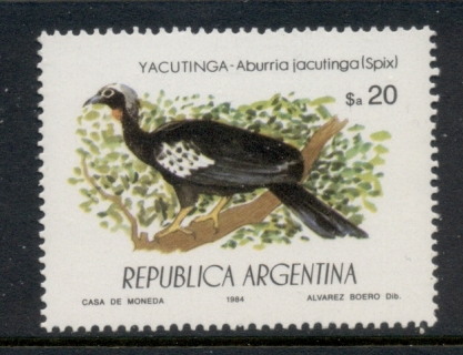 Argentina-1984-Wildlife-Protection-Bird-MUH_2