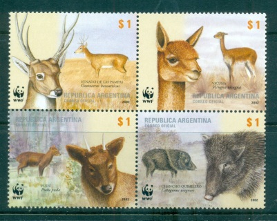 Argentina-2002-WWF-Ungulates-Blk-4-MUH-lot64005