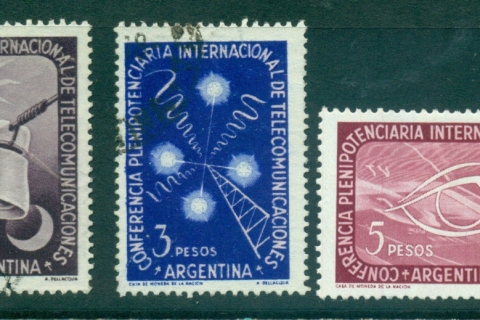 Argentina-1954-Telecommunications-FU5p-MLH-lot37199
