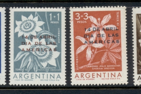 Argentina-1961-Flowers-Opts-MLH