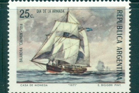 Argentina-1971-Navy-day-Ship-MUH-lot35726