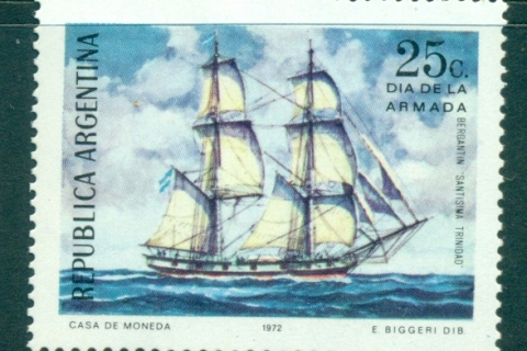 Argentina-1972-Navy-day-Ship-MUH-lot35727