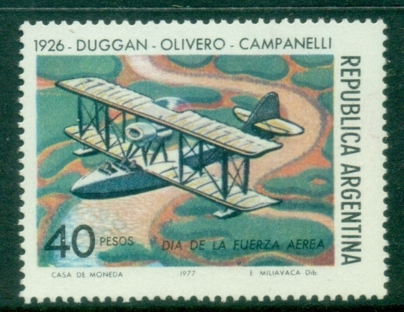 Argentina-1977-Air-Force-Day-1926-Buenos-Aires-New-York-Flight-Commemoration-MUH