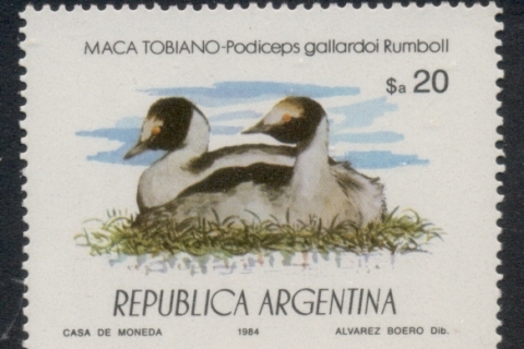 Argentina-1984-Wildlife-Protection-Bird-MUH