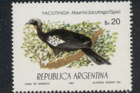 Argentina-1984-Wildlife-Protection-Bird-MUH_2