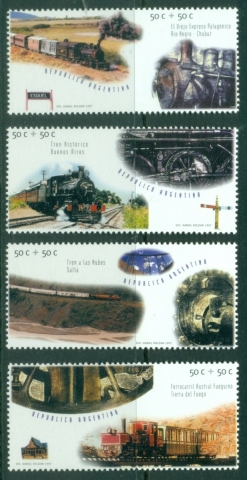 Argentina-1997-Trains-Locomotives-MUH