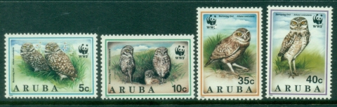 Aruba-1994-WWF-Birds-Burrowing-Owl-MUH