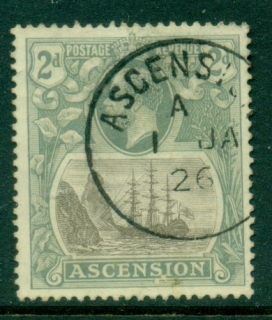 Ascension-Is-1924-27-KGV-Seal-of-the-Colony-2d-FU