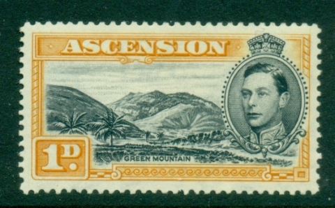 Ascension-Is-1938-53-KGVI-Pictorial-Perf-13-5-1d-MLH