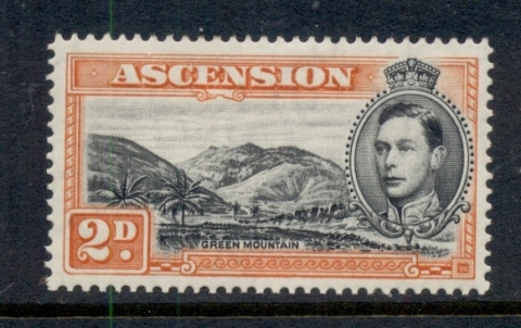 Ascension-Is-1938-53-KGVI-Pictorials-Green-Mountain-2d-Perf-13-5-MLH