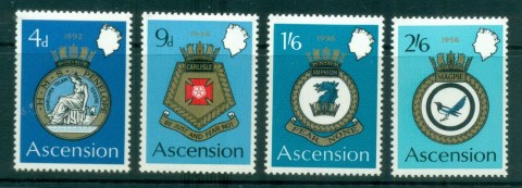 Ascension-Is-1970-Naval-Emblems-MUH