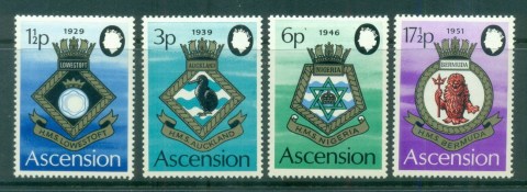 Ascension-Is-1972-Coats-of-Arms-of-Royal-Navy-Ships-MUH