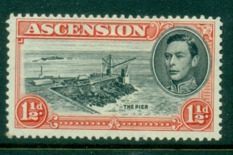 Ascension-Is-1938-53-KGVI-Pictorial-Perf-13-1-5d-red-MLH