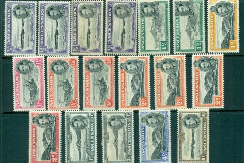 Ascension-Is-1938-53-KGVI-Pictorials-Asst-to-1-MLH-lot62144