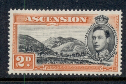 Ascension-Is-1938-53-KGVI-Pictorials-Green-Mountain-2d-Perf-13-5-MLH