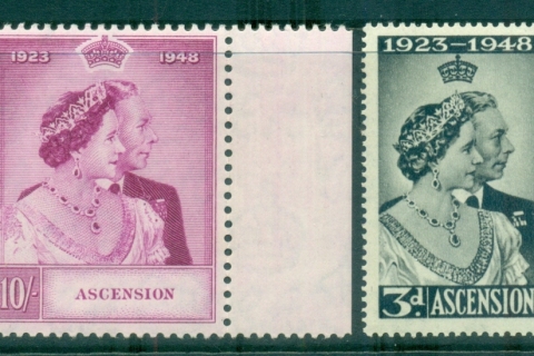 Ascension-Is-1948-KGVI-Silver-Wedding-MUH