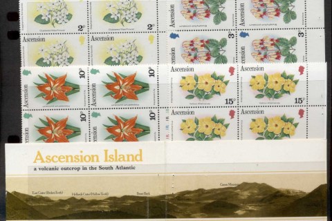 Ascension-Is-1981-Flowers-exploded-booklet-MUH