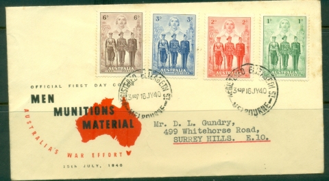 Australia-1940-War-Effort-light-tones-official-FDC