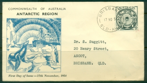 Australia-1955-Antarctic-Region-Stamp-Mart-blue-FDC