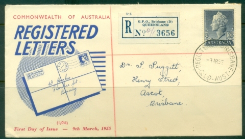 Australia-1955-QEII-1sh½d-Stamp-Mart-FDC