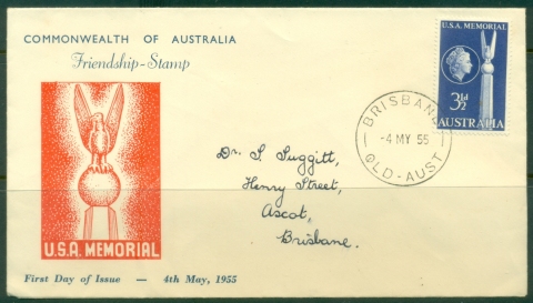 Australia-1955-USA-Friendship-Stamp-Mart-FDC