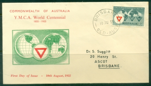 Australia-1955-YMCA-Stamp-Mart-FDC