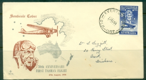 Australia-1958-First-Tasman-Flight-Royal-FDC