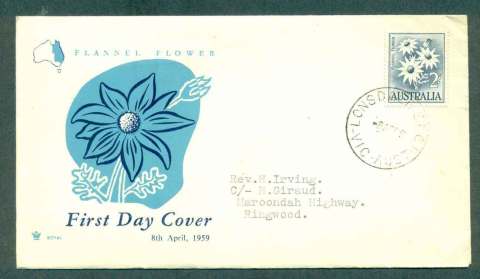 Australia-1959-2-Flannel-Flower