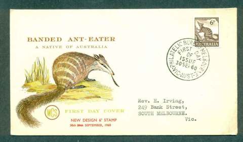 Australia-1960-6d-Banded-Ant-Eater