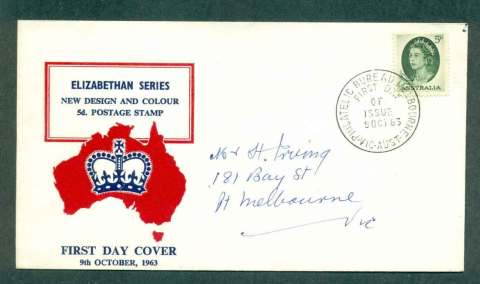 Australia-1963-5d-QEII-Green