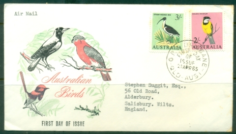 Australia-1964-Australian-Birds-2sh