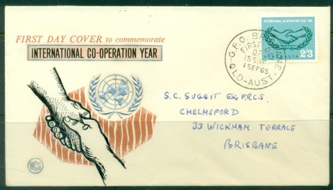 Australia-1965-ICY-International-Cooperation-year-tones-Wesley-FDC