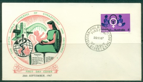 Australia-1967-Gynegology-Obstretrics-Russell-St-FDC