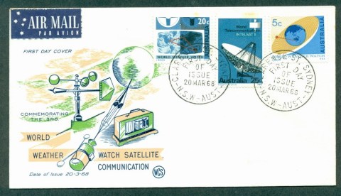 Australia-1968-Weather-Watch-Intelsat-lt-tonesWCS-FDC-Lot27727