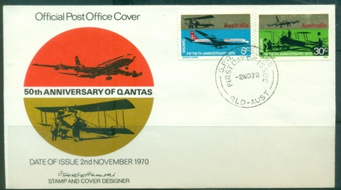 Australia-1970-Qantas-50th-Anniversary-FDC