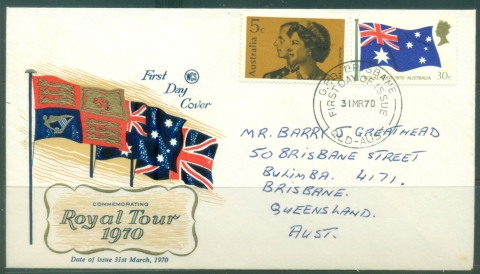 Australia-1970-Royal-Tour-Wesley-FDC