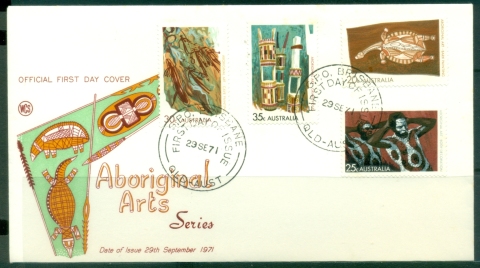 Australia-1971-Aboriginal-Arts-Wesley-FDC