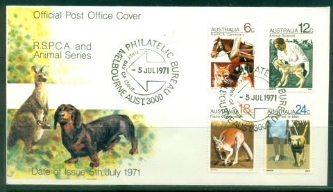 Australia-1971-RSPCA-centenary-FDC