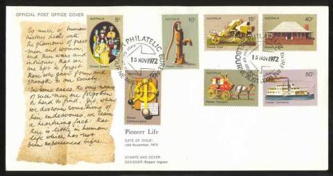 Australia-1972-Pioneer-Life-FDC-Lot13631