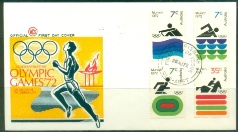 Australia-1972-Summer-Olympics-Munich-Wesley-FDC