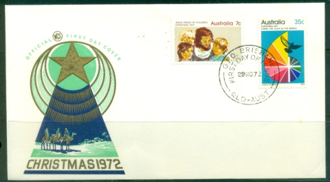 Australia-1972-Xmas-Wesley-FDC