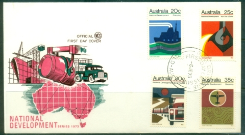 Australia-1973-National-development-Wesley-FDC